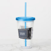 Verre En Acrylique Illustration de dessin sur micro-ondes (Devant)