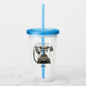 Verre En Acrylique Illustration de dessin téléphonique (Devant)