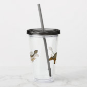 Verre En Acrylique Illustration de dinosaure blindé Ankylosaurus (Gauche)