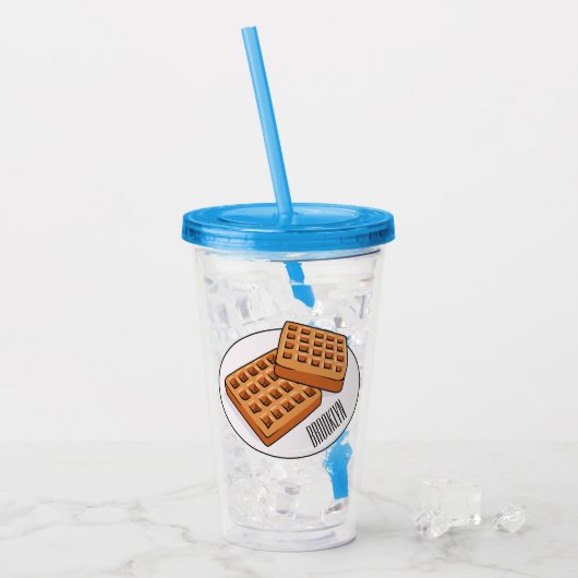 Verre En Acrylique Illustration de gaufre (Devant glace)