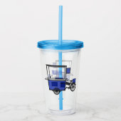 Verre En Acrylique Illustration de la charrette alimentaire (Devant)