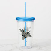 Verre En Acrylique Illustration de l'avion de chasse (Devant)