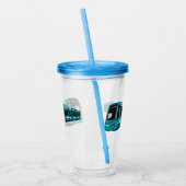 Verre En Acrylique Illustration de locomotive électrique (Gauche)