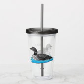 Verre En Acrylique Illustration de Loon bird (Devant)