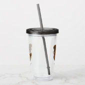 Verre En Acrylique Illustration de poulet à la polis chamois (Gauche)