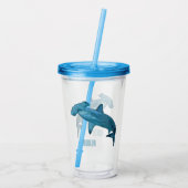 Verre En Acrylique Illustration de requin marteau (Dos)