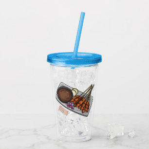 Verre En Acrylique Illustration de Satay