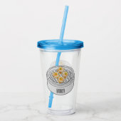 Verre En Acrylique Illustration de Shumai dim sum (Dos)