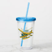 Verre En Acrylique Illustration d'hydravion (Dos)