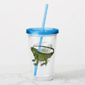 Verre En Acrylique Illustration d'Iguana (Dos)