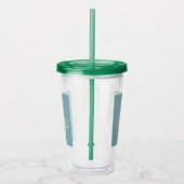 Verre En Acrylique Illustration d'Oiseaux oranges modernes dans un gr (Droite)