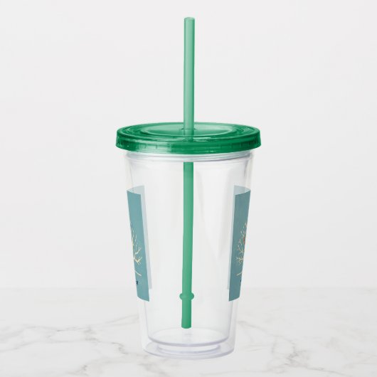 Verre En Acrylique Illustration d'Oiseaux oranges modernes dans un gr (Droite)