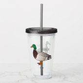 Verre En Acrylique Illustration du canard de Majard (Devant)