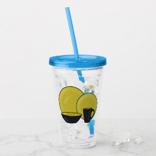 Verre En Acrylique Illustration du jeu de produits de table