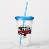 Verre En Acrylique Illustration du moteur à incendie (Dos)