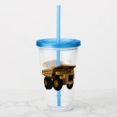 Verre En Acrylique Illustration d'un camion à grande échelle (Devant)