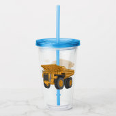 Verre En Acrylique Illustration d'un camion à grande échelle (Devant)