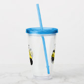 Verre En Acrylique Illustration d'une moto cyclable (Gauche)