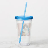 Verre En Acrylique Illustration vintage Calico Kitten (Dos)