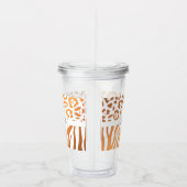Verre En Acrylique Impression Lepard / Impression Zebra (Droite)