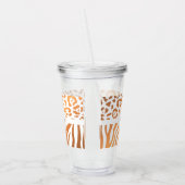 Verre En Acrylique Impression Lepard / Impression Zebra (Gauche)