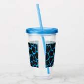 Verre En Acrylique Imprimer Giraffe Bleue (Gauche)