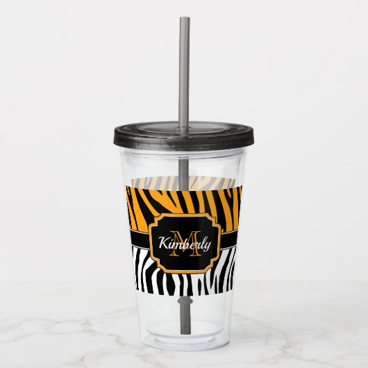 Verre En Acrylique Imprimer Zebra (Devant)