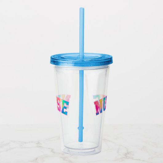 Verre En Acrylique Infirmière colorée (Droite)