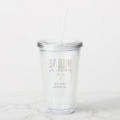 Verre En Acrylique Infirmière sur mesure Praticien NP Infirmière dipl (Dos)