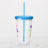 VERRE EN ACRYLIQUE INITIAL E MONOGRAM ENFANTS (Droite)
