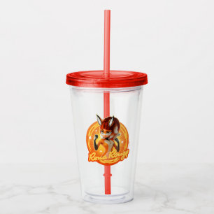 Verre En Acrylique Insigne Cercle Rena Rouge