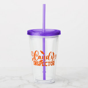 Verre En Acrylique Inspecteur Halloween Candy