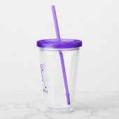 Verre En Acrylique J'Aime Les Unicornes Cute Custom Unicorn (Gauche)
