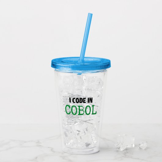 Verre En Acrylique Je code dans COBOL.w (Dos glace)