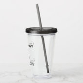 Verre En Acrylique Je suis juste là pour les Boos (Gauche)