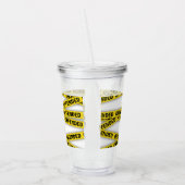 Verre En Acrylique Je suis offensé que la police ne croise pas (Gauche)