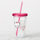 Verre En Acrylique Je T'Aime Pleurer Beaucoup (Dos)