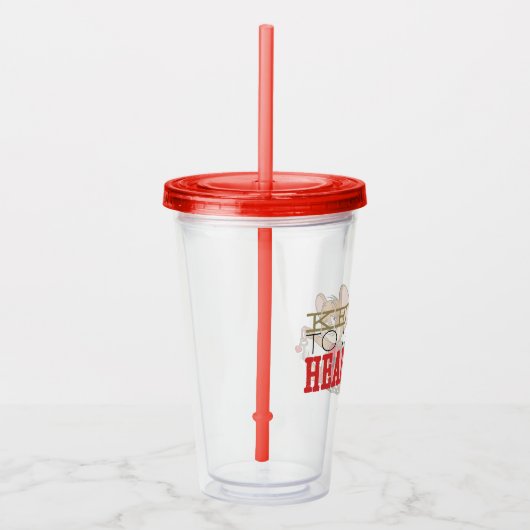 Verre En Acrylique Jerry Mouse "Key To My Heart" Valentine (Droite)