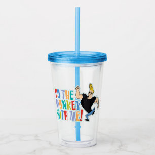 Verre En Acrylique Johnny Bravo - Faites Le Singe Avec Moi !