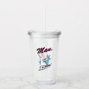 Verre En Acrylique Johnny Bravo - Homme Je suis assez Retro Graphic