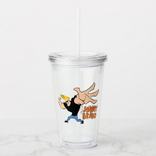 Verre En Acrylique Johnny Bravo Pose Iconique