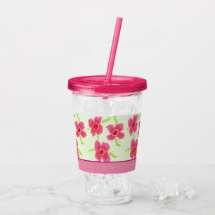 Verre En Acrylique Joli invité mariage de Fushia