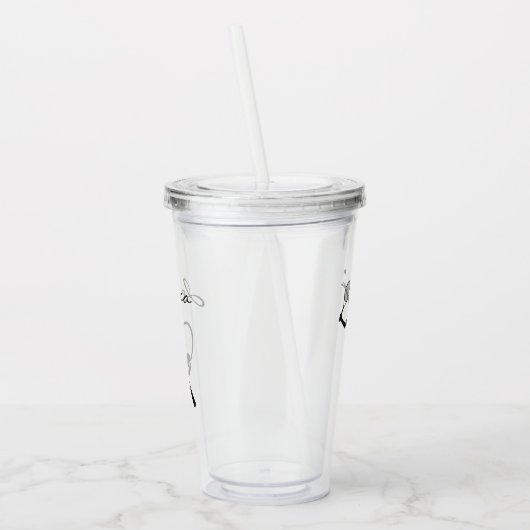 Verre En Acrylique Joueur de tennis féminin personnalisée Cadeau pour (Gauche)