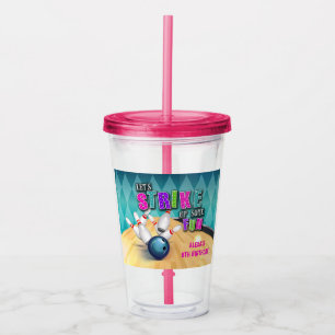 Verre En Acrylique Jour de bowling 16oz Tumbler - Fille