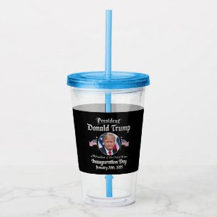 Verre En Acrylique Jour d'investiture de Trump 2025 47e président des