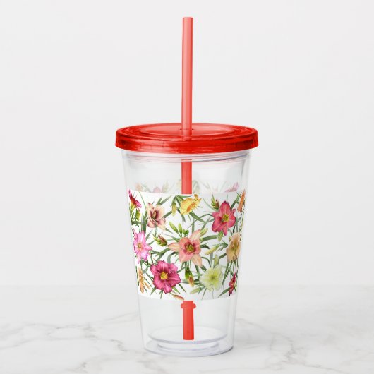 Verre En Acrylique Jours colorés partout sur Motif (Devant)
