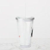 Verre En Acrylique Joyeux chaton noir de la Saint-Galentin donne un c (Droite)