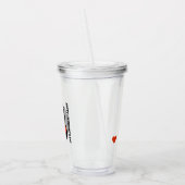 Verre En Acrylique Joyeux chaton noir de la Saint-Galentin donne un c (Gauche)