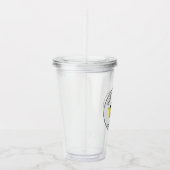 Verre En Acrylique Joyeux Jour des abeilles Jaune Bumblebee Anniversa (Droite)