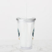 Verre En Acrylique Joyeux Noël bleu et or (Droite)